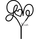 Cake Topper Love 5 - 1