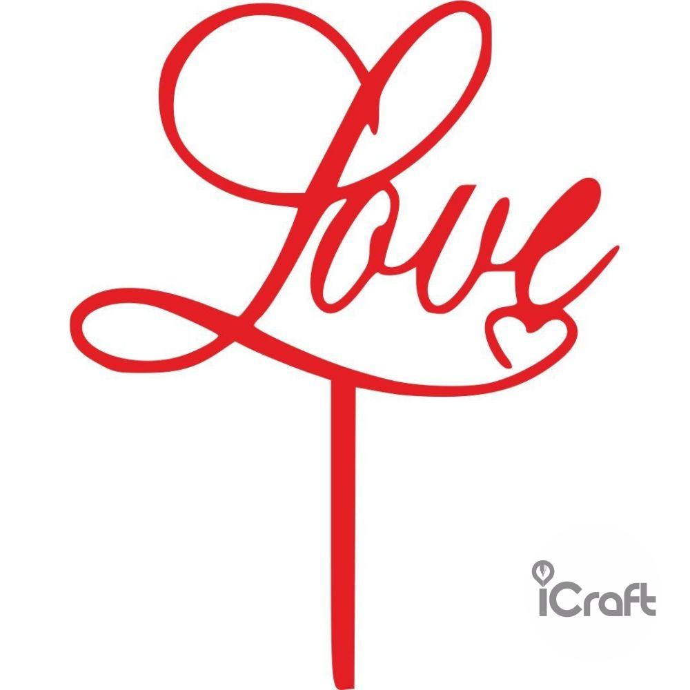 Cake Topper Love 1 - 2