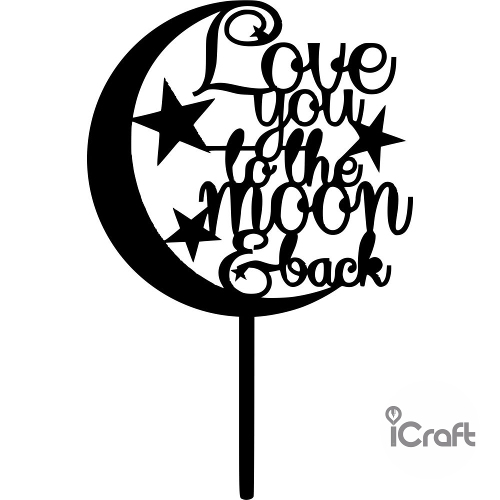 Cake Topper Moon - 1