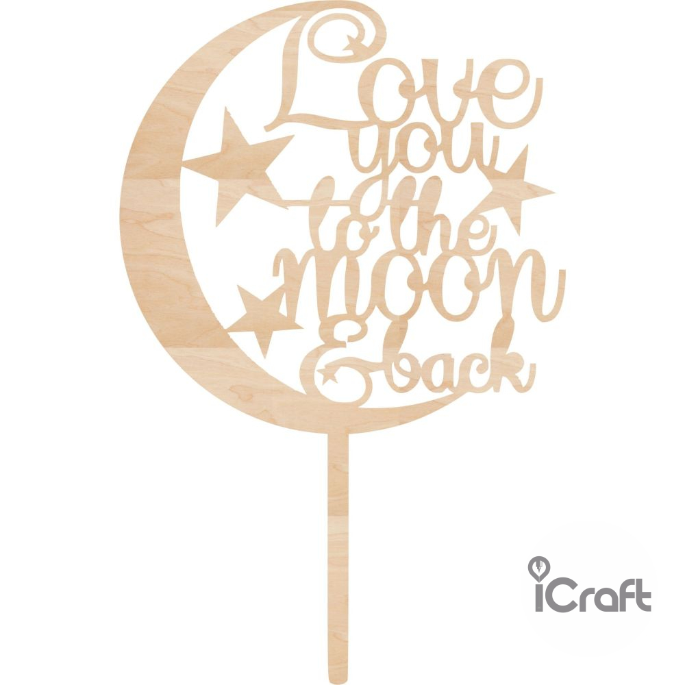 Cake Topper Moon - 4