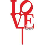 Cake Topper Love 2 - 2