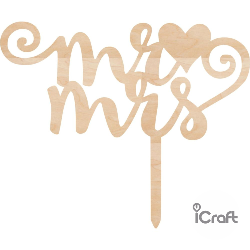 Cake Topper Mr & Mrs 5 - 4