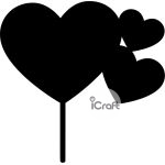 Cake Topper Heart 2 - 1