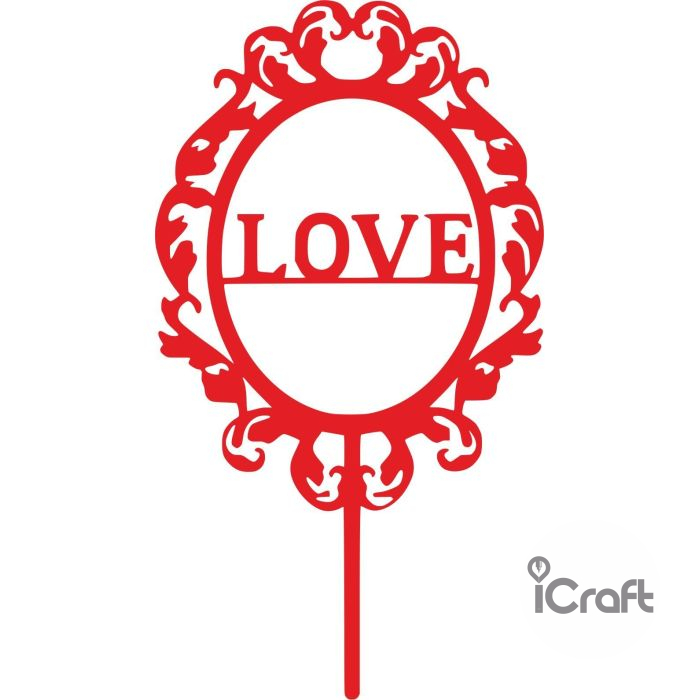 Cake Topper Love Frame - 2