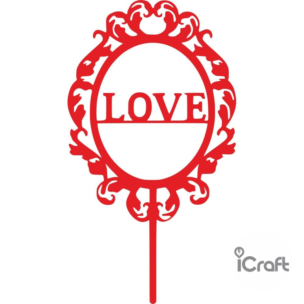 Cake Topper Love Frame - 2