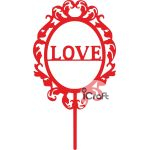 Cake Topper Love Frame - 2