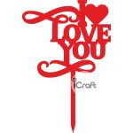 Cake Topper I Love you 2 - 2