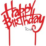 Cake Topper happy birthday 3 - 2
