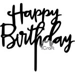 Cake Topper happy birthday 5 - 1