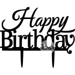 Cake Topper happy birthday 6 - 1