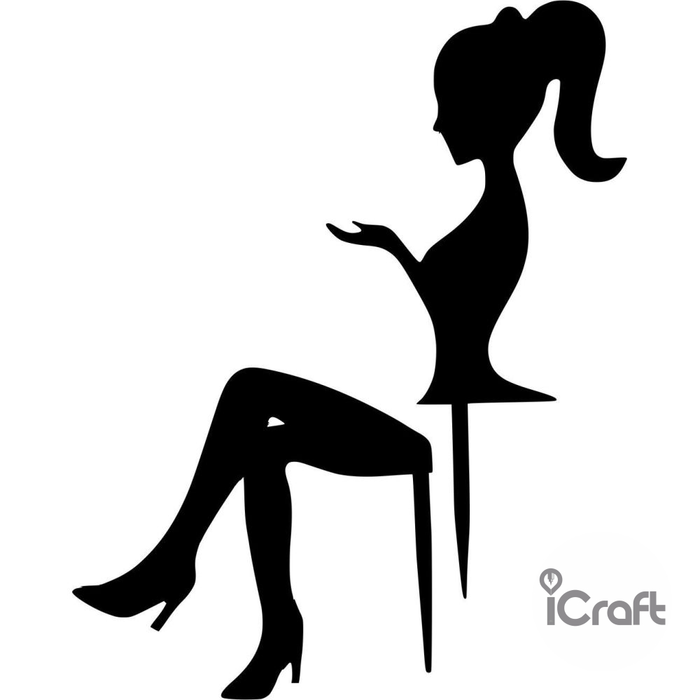 Cake Topper Woman 2 - 1