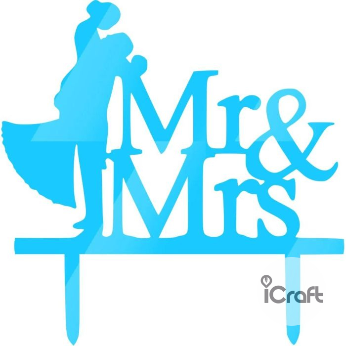 Cake Topper Mr & Mrs 2 - 5