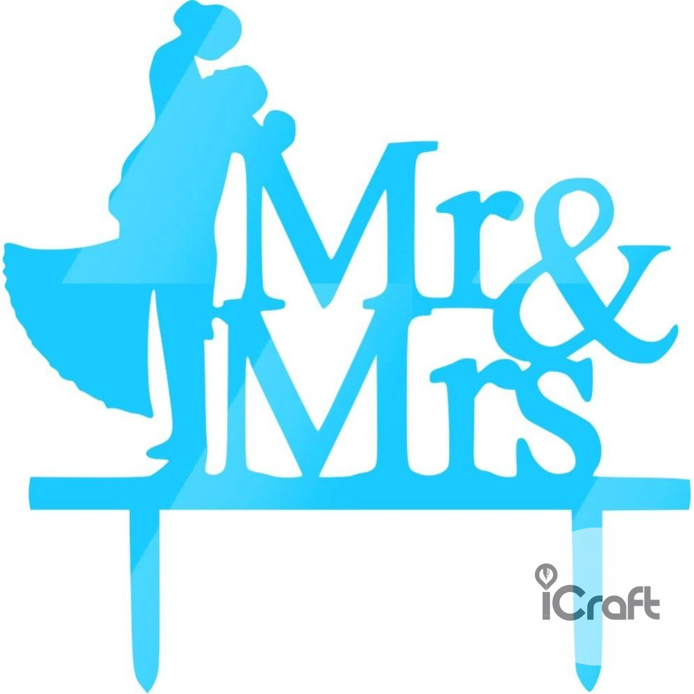Cake Topper Mr & Mrs 2 - 5