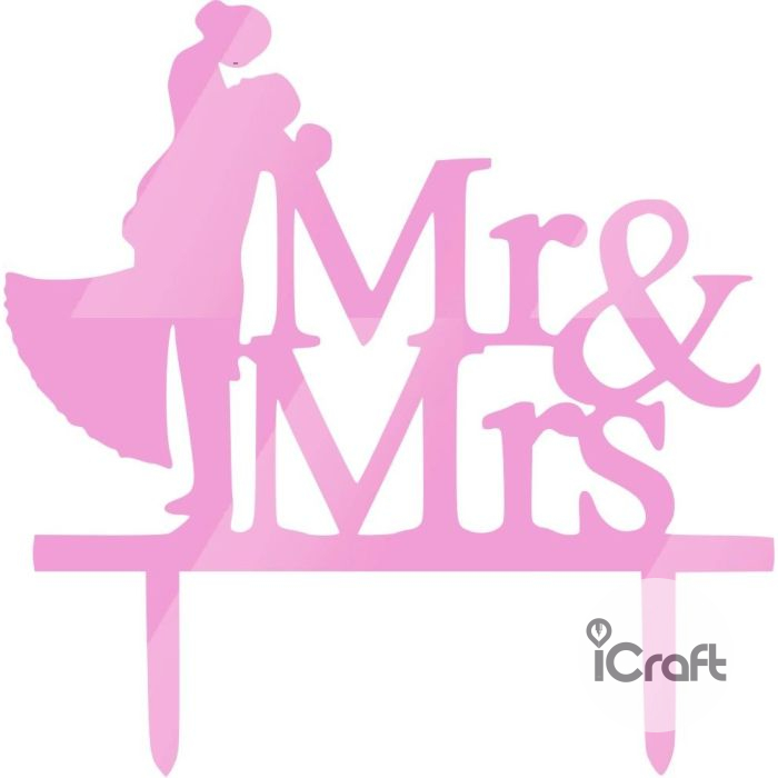 Cake Topper Mr & Mrs 2 - 7