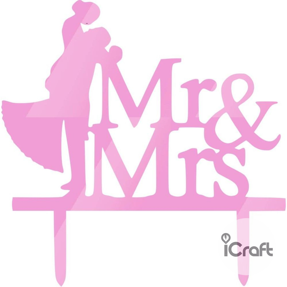 Cake Topper Mr & Mrs 2 - 7