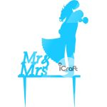 Cake Topper Mr & Mrs 3 - 5