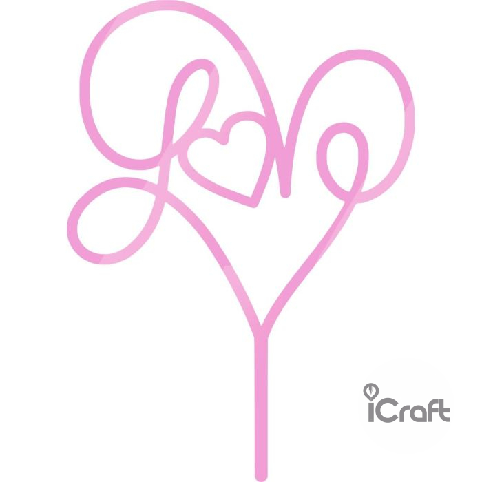 Cake Topper Love 5 - 7