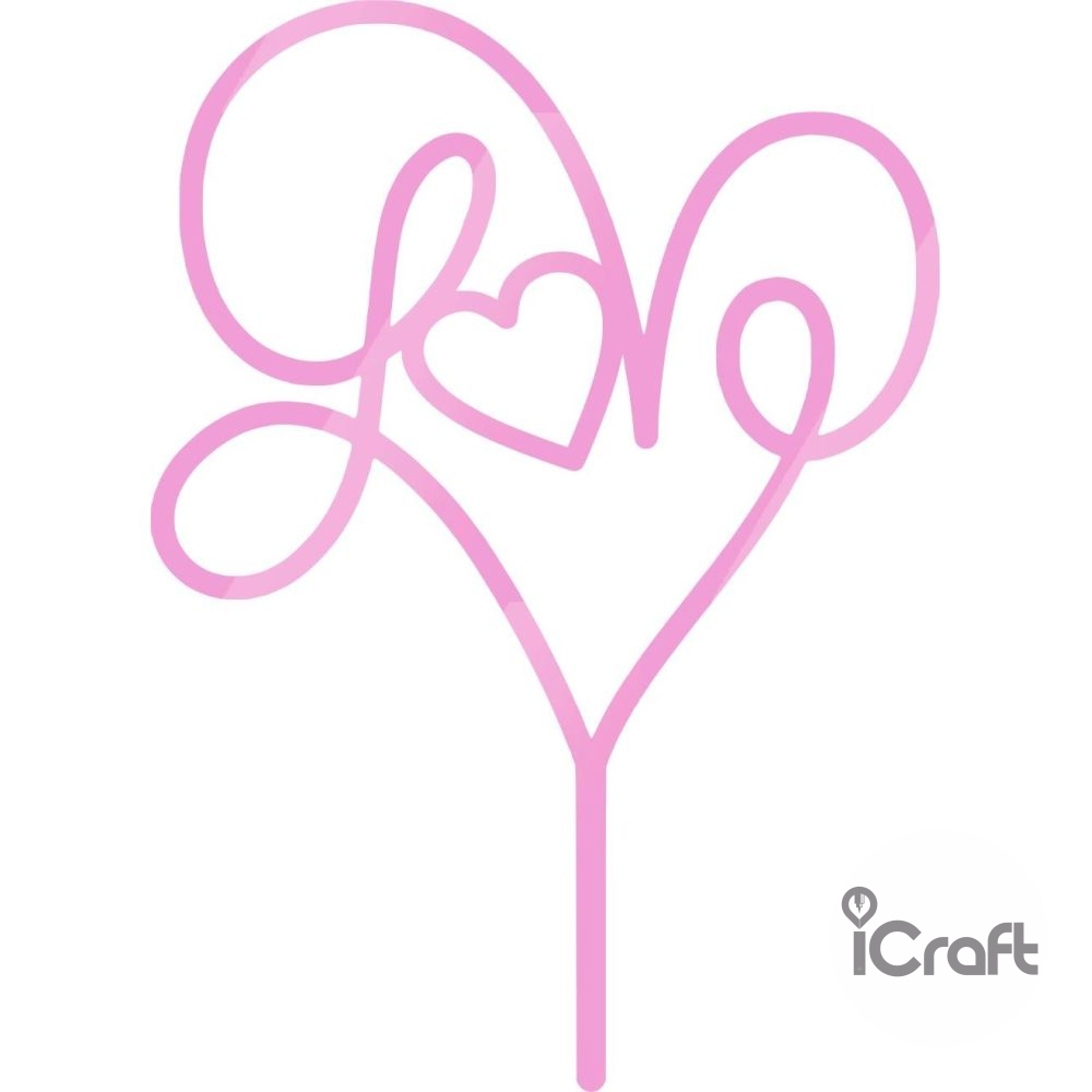 Cake Topper Love 5 - 7