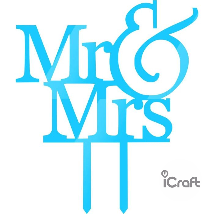 Cake Topper Mr & Mrs 1 - 5