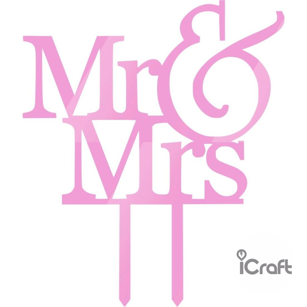 Cake Topper Mr & Mrs 1 - 7