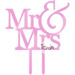 Cake Topper Mr & Mrs 1 - 7