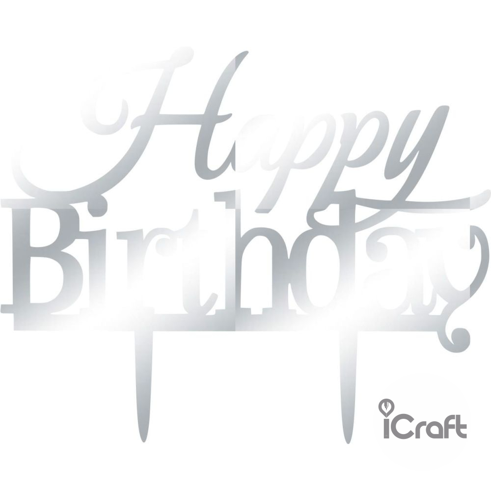 Cake Topper happy birthday 6 - 8