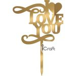 Cake Topper I Love you 2 - 5