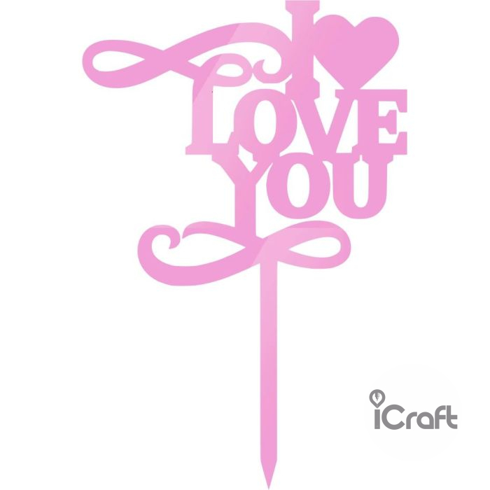Cake Topper I Love you 2 - 6