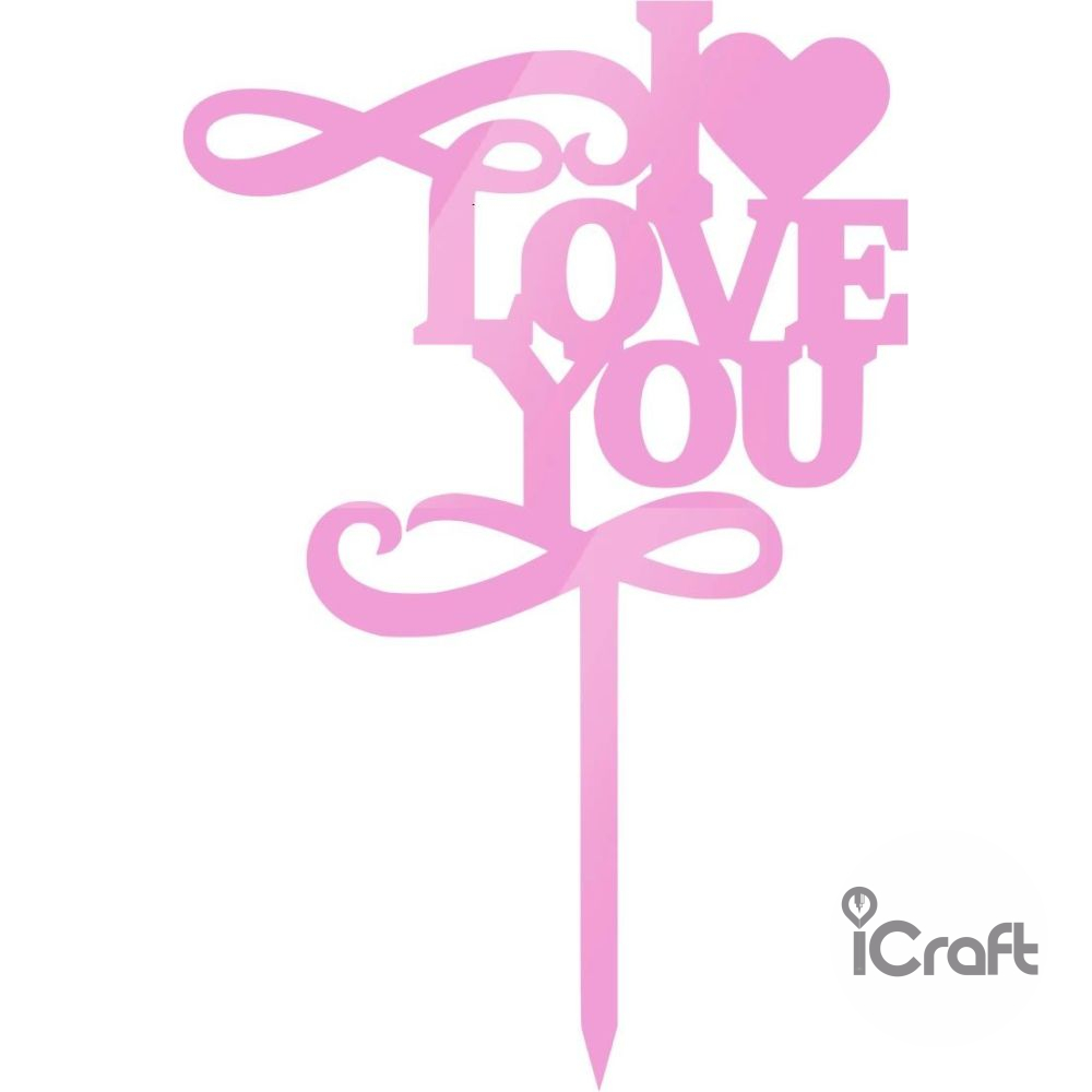 Cake Topper I Love you 2 - 6
