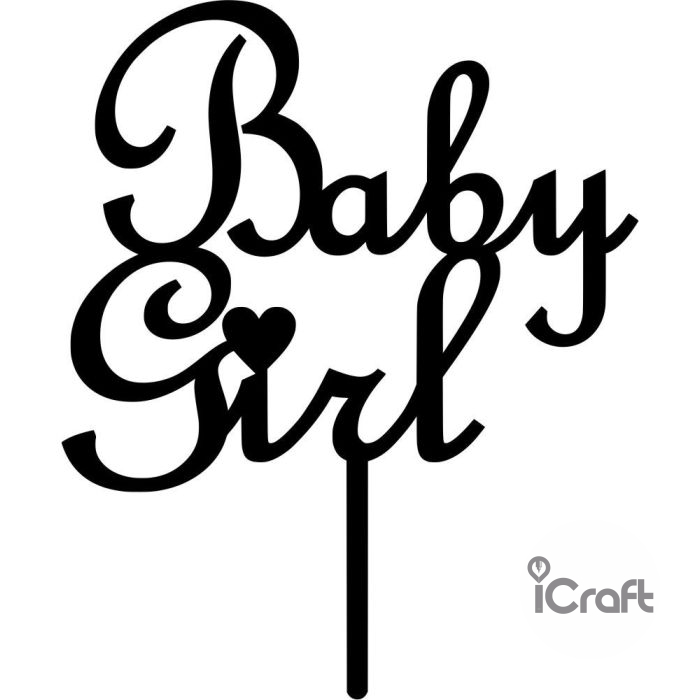 Cake Topper Baby Girl - 1