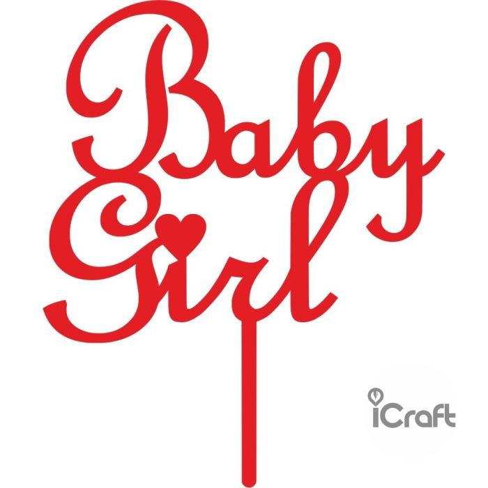 Cake Topper Baby Girl - 2