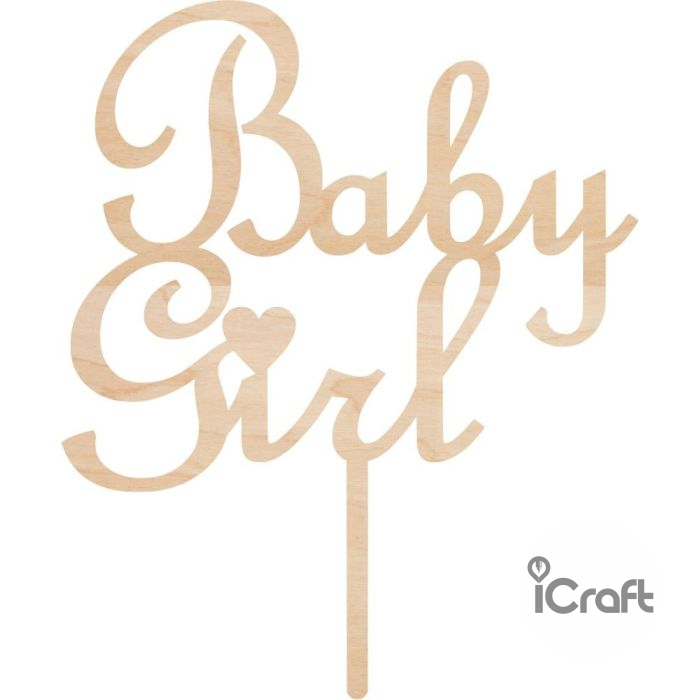 Cake Topper Baby Girl - 4