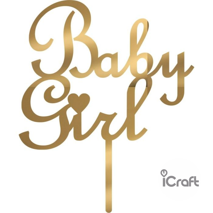 Cake Topper Baby Girl - 5
