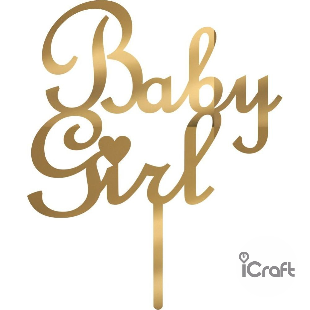 Cake Topper Baby Girl - 5