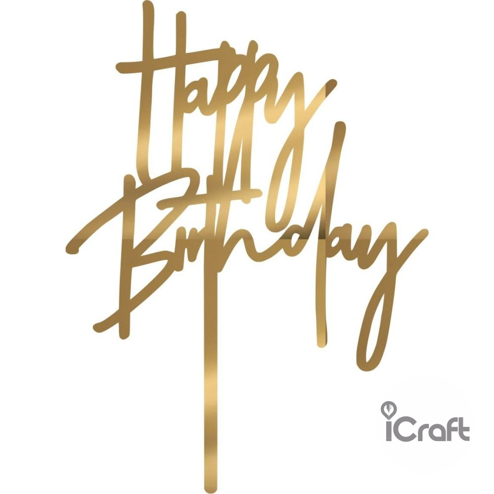 Cake Topper happy birthday 8 - 6