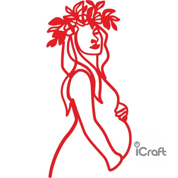 Cake Topper Woman Pregnant - 2