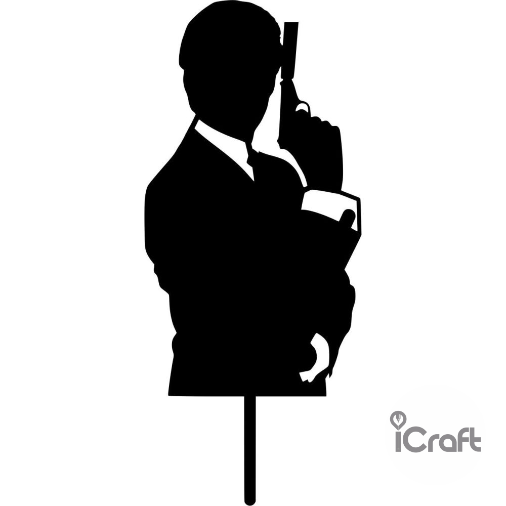 Cake Topper James Bond 1 - 1