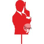 Cake Topper James Bond 1 - 2