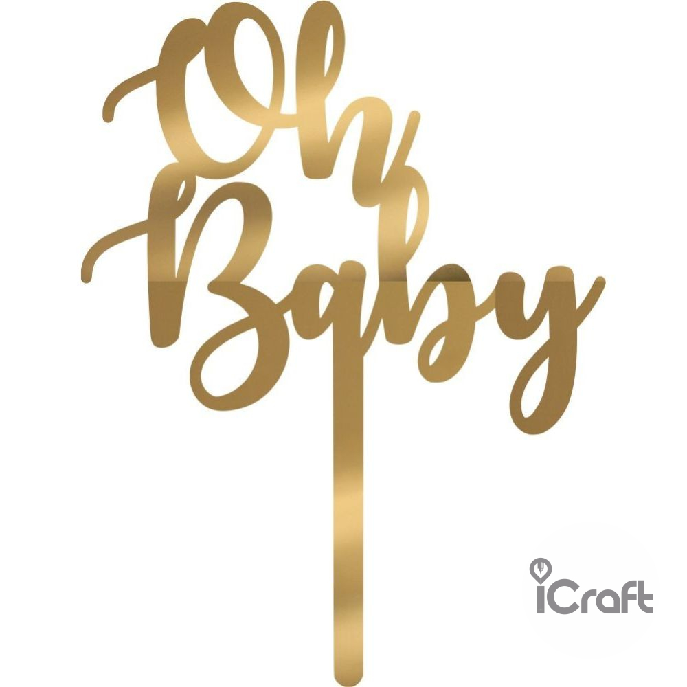 Cake Topper Oh Baby - 6