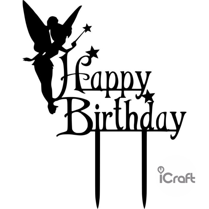 Cake Topper happy birthday Fairy - 1