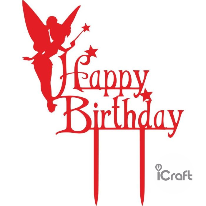 Cake Topper happy birthday Fairy - 2