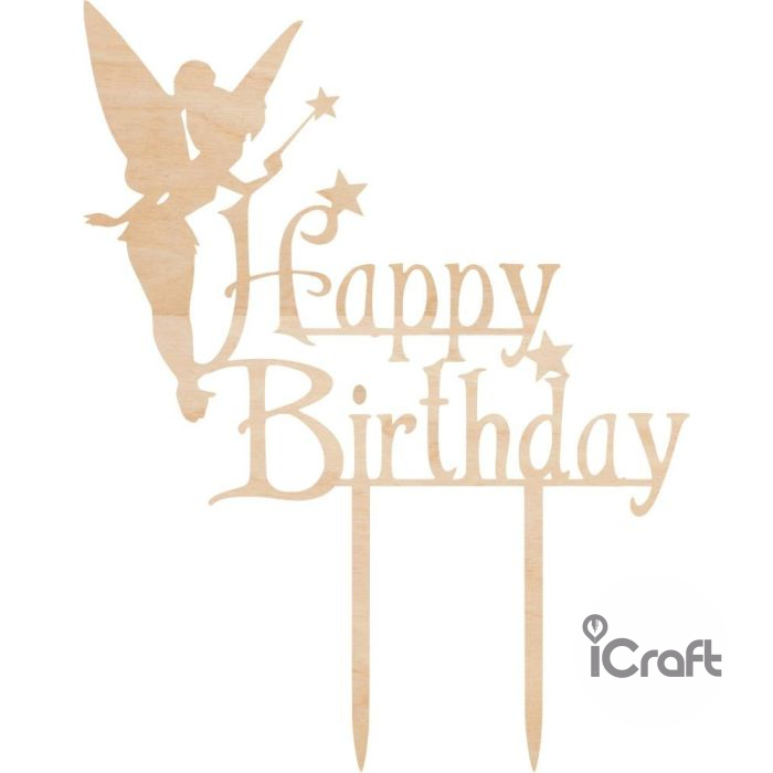Cake Topper happy birthday Fairy - 5