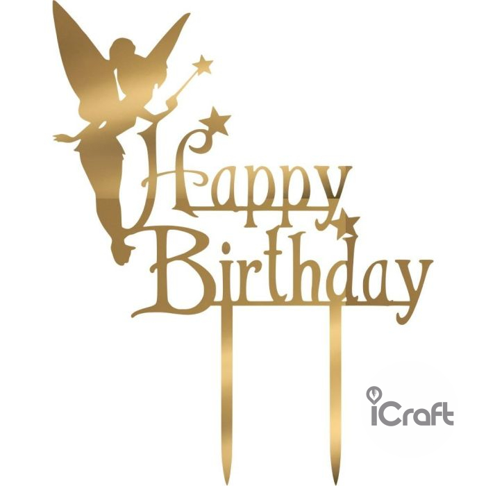 Cake Topper happy birthday Fairy - 6