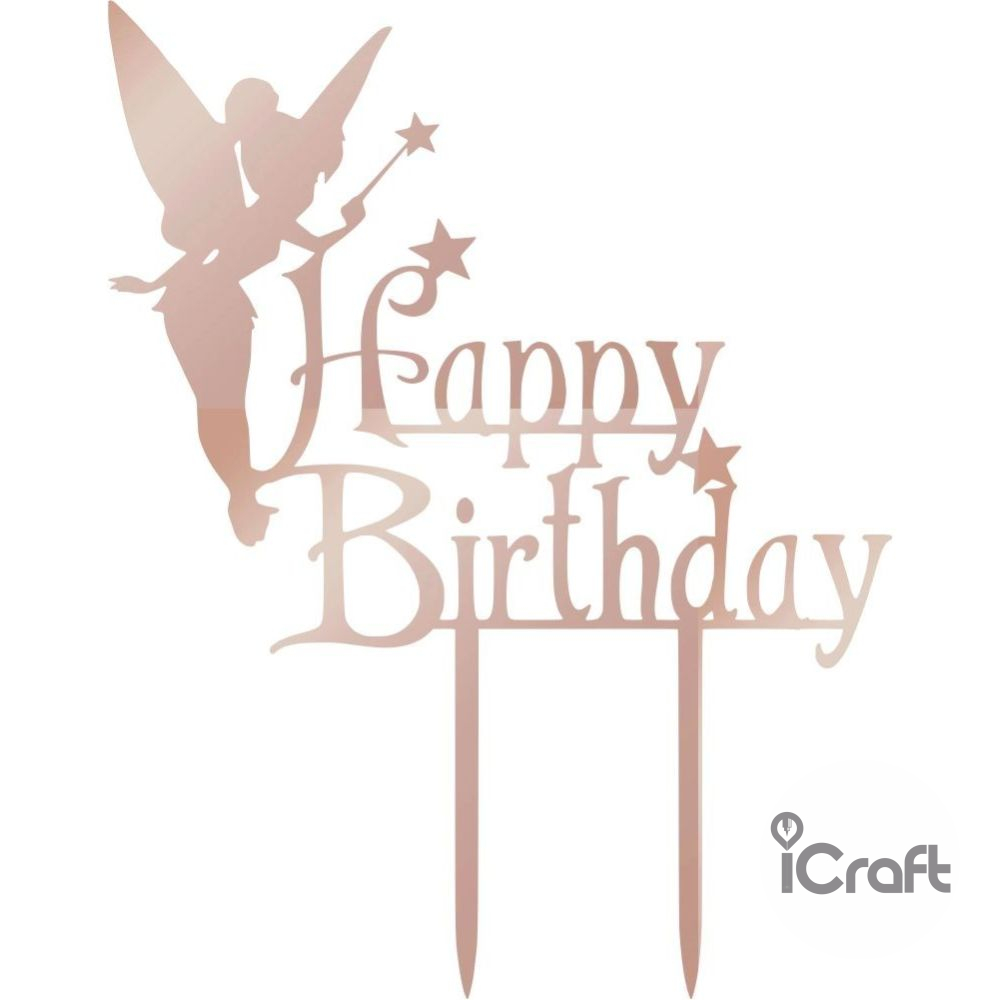 Cake Topper happy birthday Fairy - 8