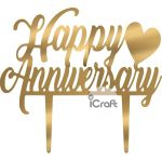 Cake Topper Happy Anniversary - 6