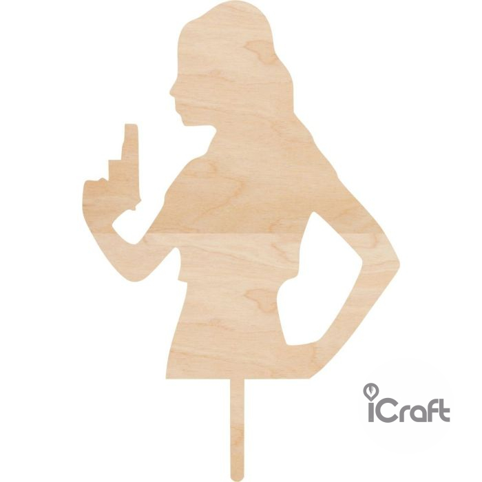 Cake Topper Woman with gun 2 - 4