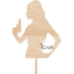Cake Topper Woman with gun 2 - 4
