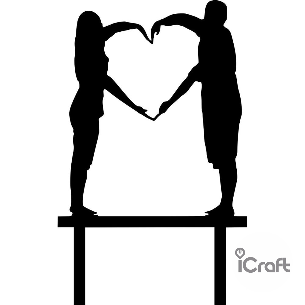 Cake Topper Heart 3 - 1