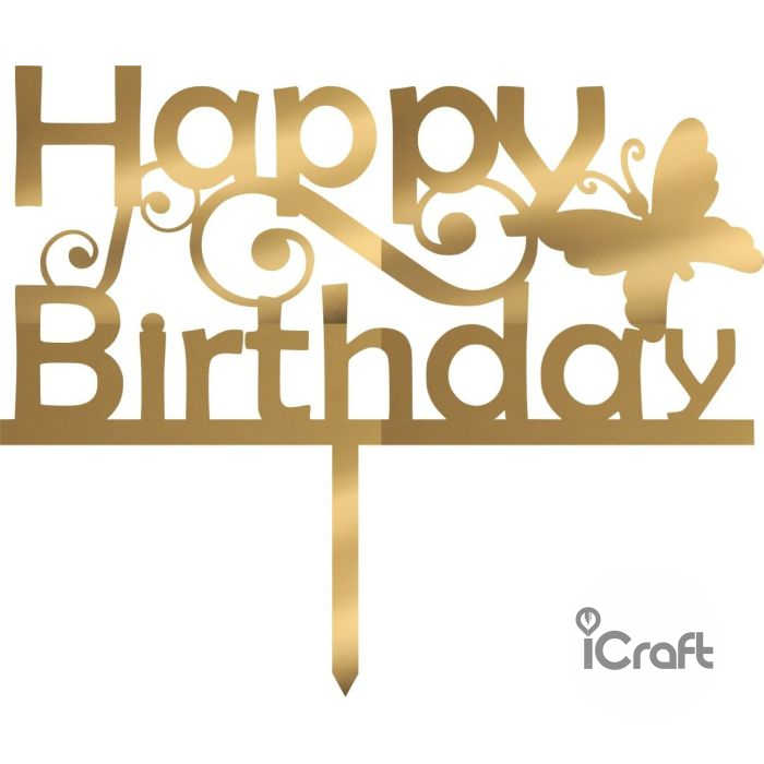Cake Topper happy birthday 10 - 6