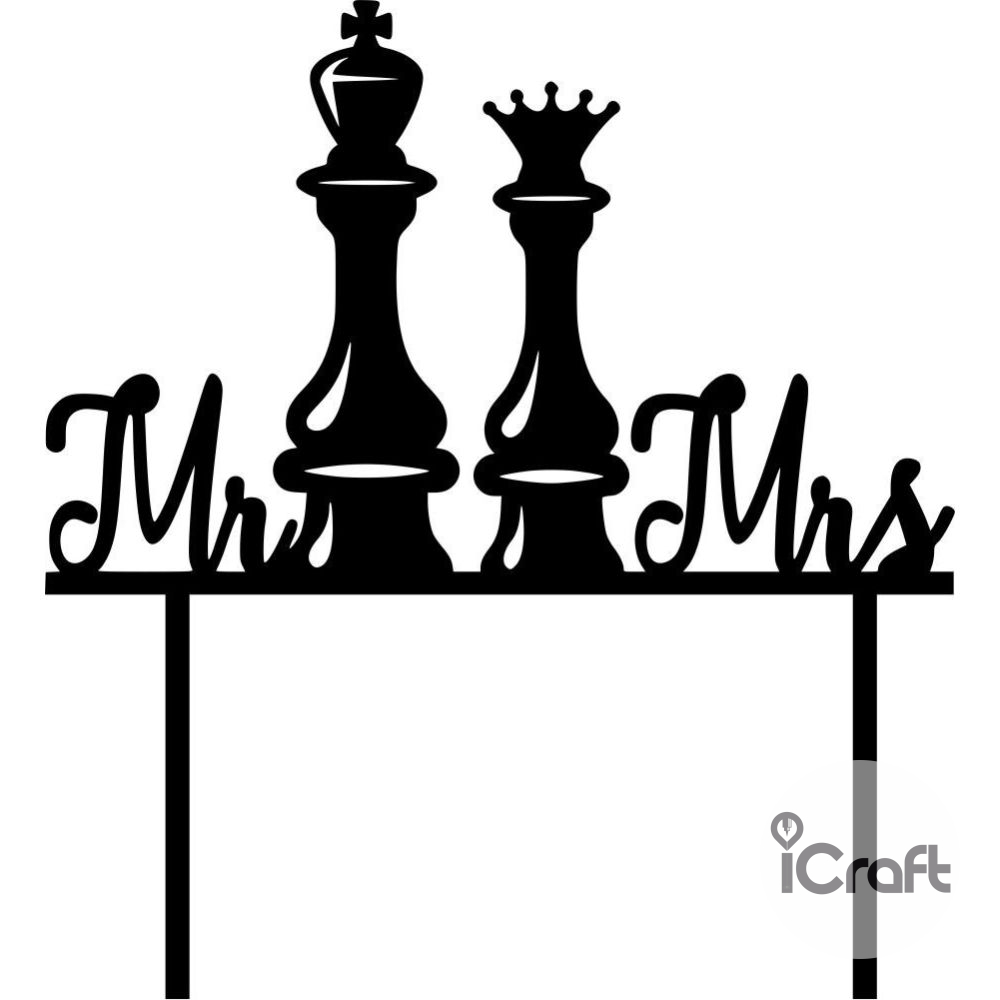 Cake Topper Mr & Mrs 5 - 1